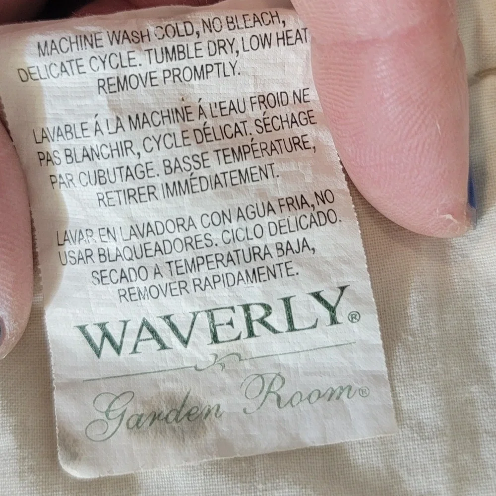 Waverly Garden Room Twin Floral Manor Patchwork Quilt Cotton Country Cottagecore
